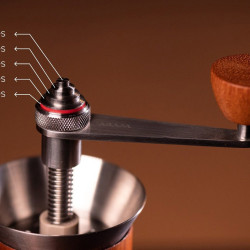 ARAM coffee + Ständer + Manometer (brown)