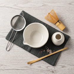 Matcha set 4Barista (white) – ein Set aus Keramik zur Zubereitung von Matcha-Tee 