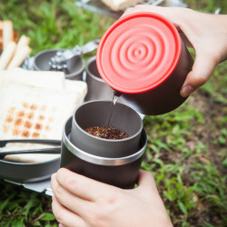 Kaffeemaschine Cafflano Klassic - rot