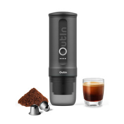 Outin Nano (Space grey) + Basket Plus (16-18g) - Weihnachtsset