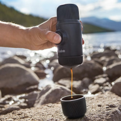 Mobile Kaffeemaschine Wacaco Nanopresso (schwartz) + weiche Kapsel