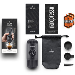 Mobile Kaffeemaschine Wacaco Nanopresso (schwartz) + weiche Kapsel